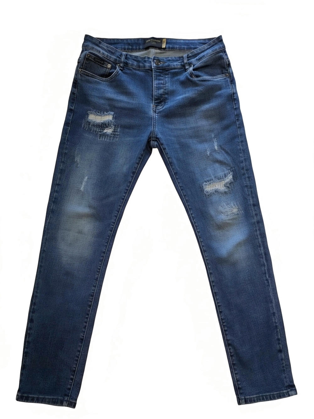 Dolce & Gabbana 14 Gold Distressed Denim Jeans Made In Italy IT SZ34